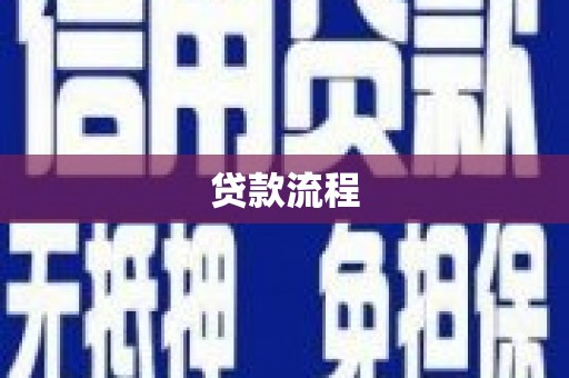 武川贷款流程