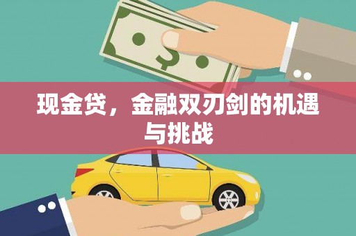 武川现金贷，金融双刃剑的机遇与挑战