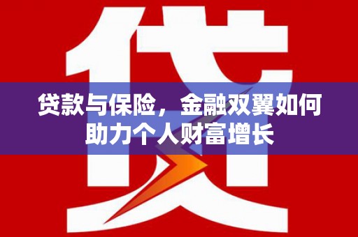 武川贷款与保险，金融双翼如何助力个人财富增长
