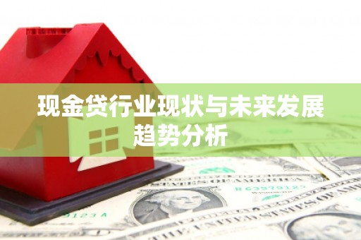 武川现金贷行业现状与未来发展趋势分析