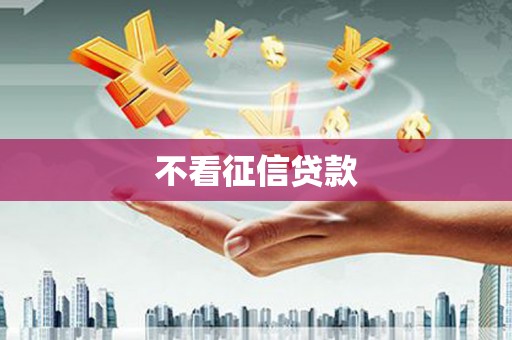武川不看征信贷款