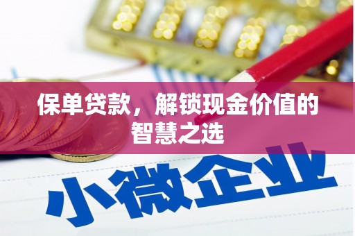 武川保单贷款，解锁现金价值的智慧之选