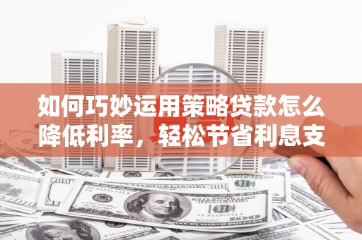 武川如何巧妙运用策略贷款怎么降低利率，轻松节省利息支出