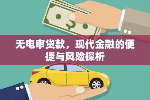 武川无电审贷款，现代金融的便捷与风险探析