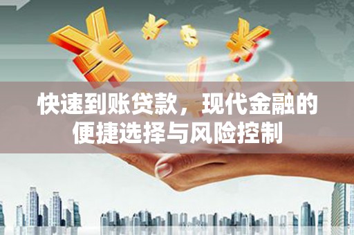 武川快速到账贷款，现代金融的便捷选择与风险控制