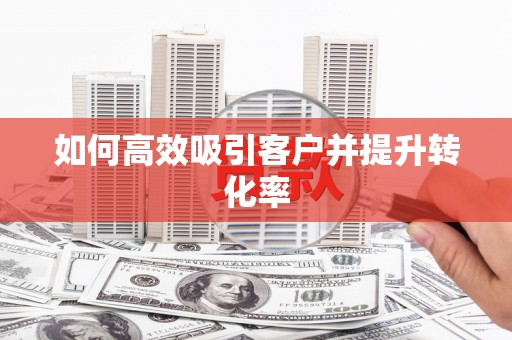 武川如何高效吸引客户并提升转化率