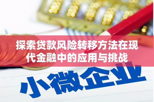 武川探索贷款风险转移方法在现代金融中的应用与挑战