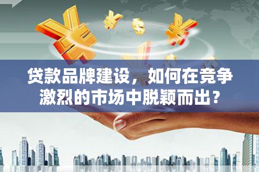 武川贷款品牌建设，如何在竞争激烈的市场中脱颖而出？