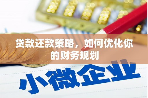 武川贷款还款策略，如何优化你的财务规划