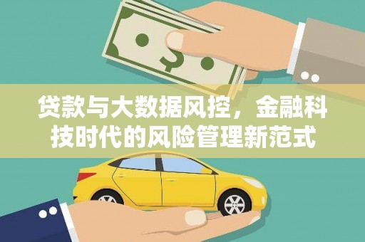 武川贷款与大数据风控，金融科技时代的风险管理新范式
