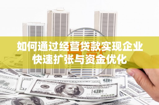 武川如何通过经营贷款实现企业快速扩张与资金优化