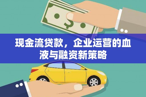 武川现金流贷款，企业运营的血液与融资新策略