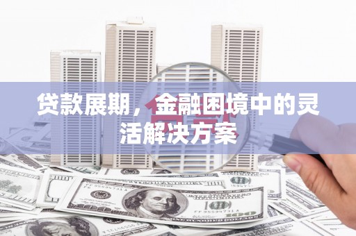 武川贷款展期，金融困境中的灵活解决方案