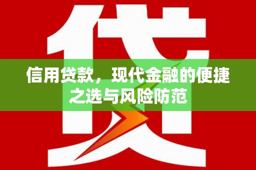 武川信用贷款，现代金融的便捷之选与风险防范
