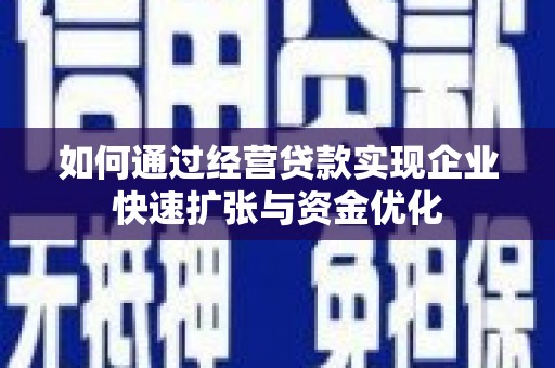 武川如何通过经营贷款实现企业快速扩张与资金优化