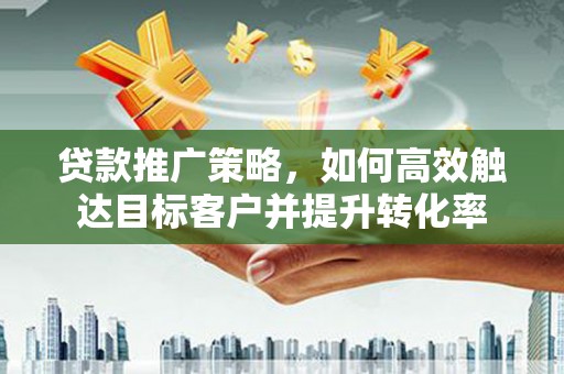 武川贷款推广策略，如何高效触达目标客户并提升转化率