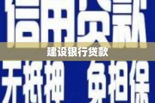 武川建设银行贷款