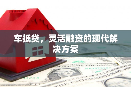武川车抵贷，灵活融资的现代解决方案