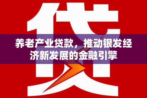 武川养老产业贷款，推动银发经济新发展的金融引擎