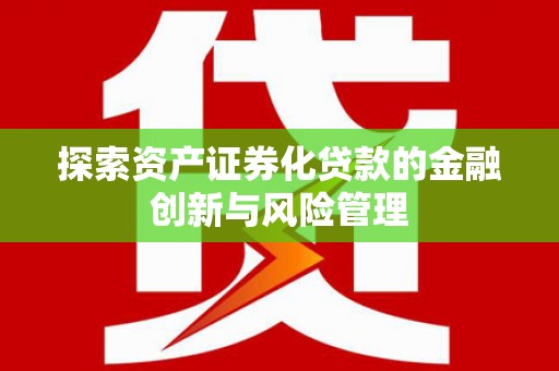 武川探索资产证券化贷款的金融创新与风险管理