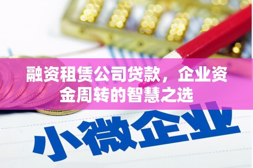 武川融资租赁公司贷款，企业资金周转的智慧之选