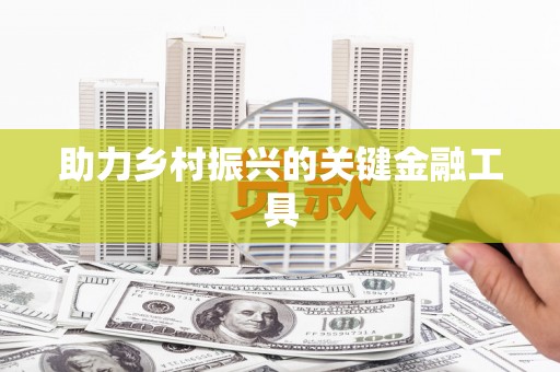 武川助力乡村振兴的关键金融工具