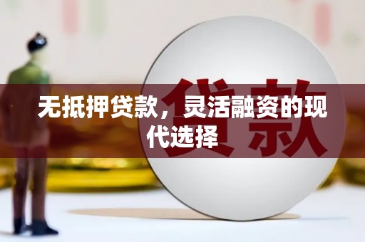 武川无抵押贷款，灵活融资的现代选择