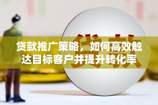 武川贷款推广策略，如何高效触达目标客户并提升转化率