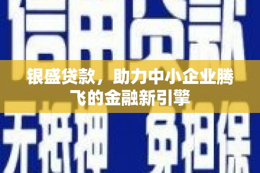 武川银盛贷款，助力中小企业腾飞的金融新引擎