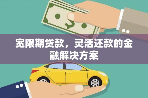 武川宽限期贷款，灵活还款的金融解决方案