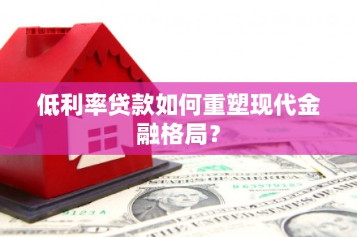 武川低利率贷款如何重塑现代金融格局？