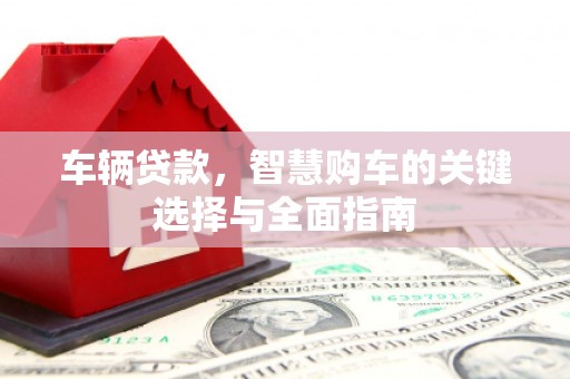 武川车辆贷款，智慧购车的关键选择与全面指南