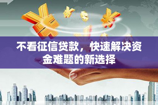 武川不看征信贷款，快速解决资金难题的新选择