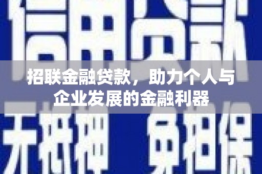 武川招联金融贷款，助力个人与企业发展的金融利器