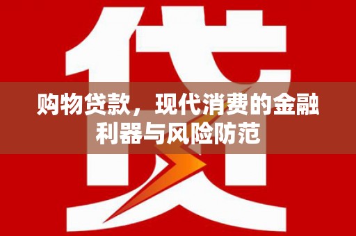武川购物贷款，现代消费的金融利器与风险防范