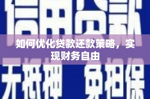 武川如何优化贷款还款策略，实现财务自由