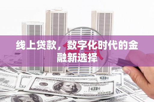 武川线上贷款，数字化时代的金融新选择