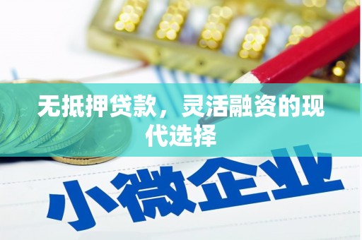 武川无抵押贷款，灵活融资的现代选择