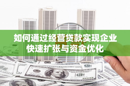武川如何通过经营贷款实现企业快速扩张与资金优化