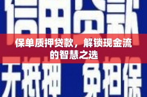 武川保单质押贷款，解锁现金流的智慧之选