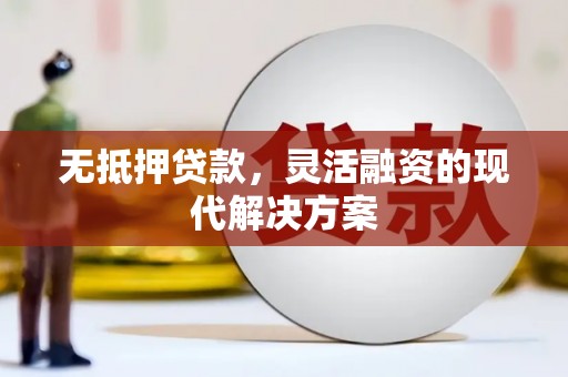 武川无抵押贷款，灵活融资的现代解决方案