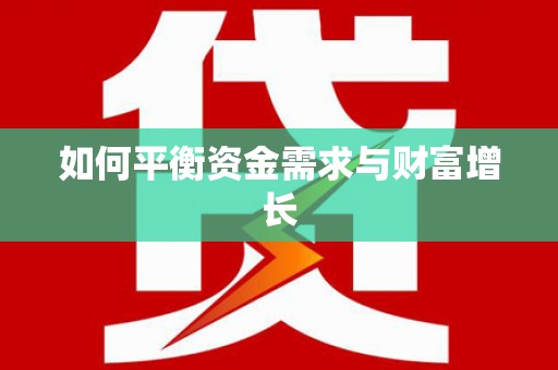 武川如何平衡资金需求与财富增长