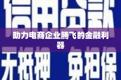 武川助力电商企业腾飞的金融利器