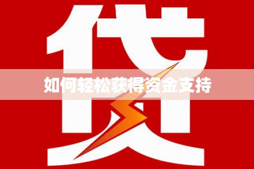 武川如何轻松获得资金支持