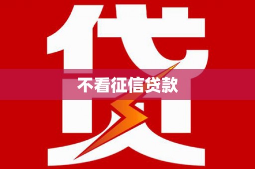 武川不看征信贷款