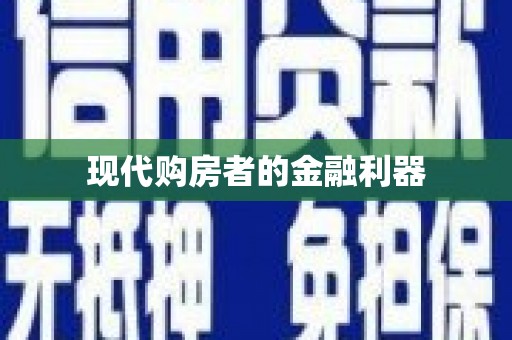 武川现代购房者的金融利器