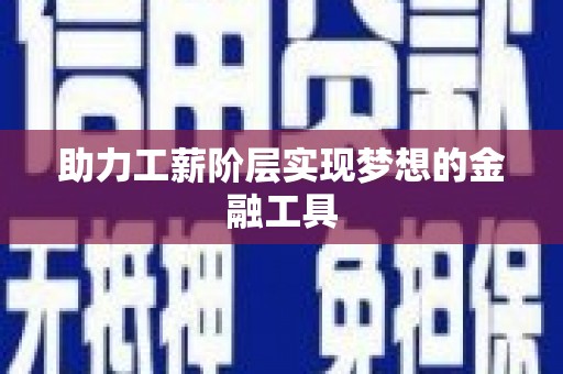 武川助力工薪阶层实现梦想的金融工具