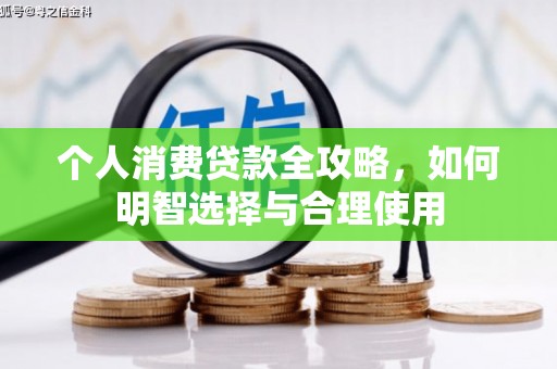 武川个人消费贷款全攻略，如何明智选择与合理使用